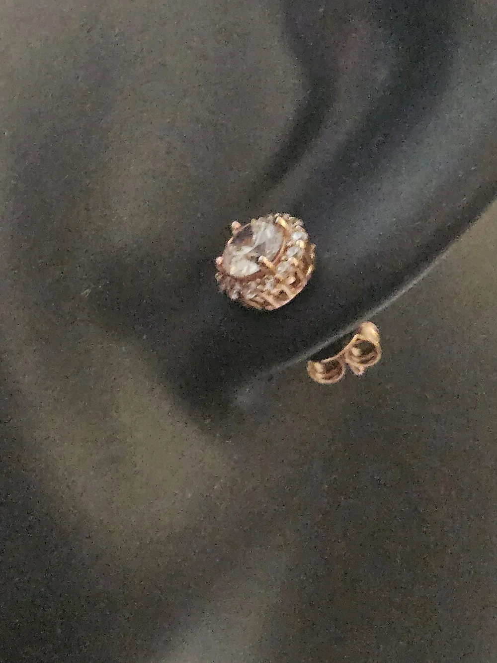 Rose Gold Crystal Stud Earrings Sterling Silver- Elegant Women's Jewelry
